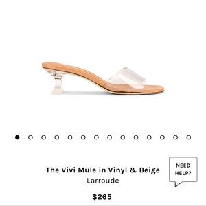 Flattering midi heel “Cinderella sandal” by Larroude for REVOLVE